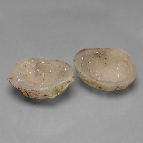 21,62 ct natürliche mehrfarbiger Achatgeode-Edelsteine, Fantasieschliff, Lichtundurchlässig