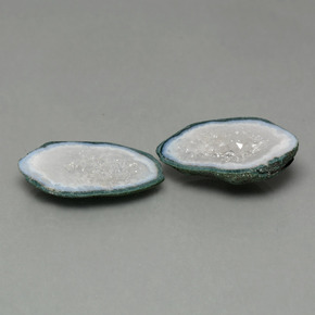16,64 ct natürliche mehrfarbiger Achatgeode-Edelsteine, Fantasieschliff, Lichtundurchlässig