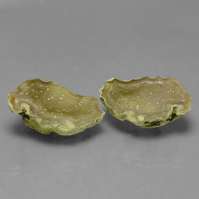18,09 ct natürliche mehrfarbiger Achatgeode-Edelsteine, Fantasieschliff, Lichtundurchlässig