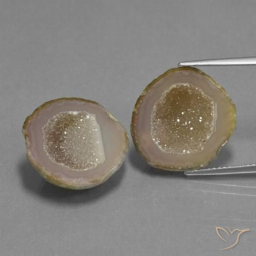 22.14 ct natürliche Mehrfarbig Achat-Geode-Edelsteine, Ausgefallene Form, Lichtundurchlässig