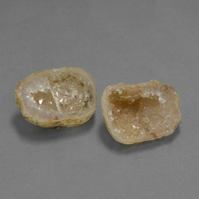 19,68 ct natürliche mehrfarbiger Achatgeode-Edelsteine, Fantasieschliff, Lichtundurchlässig