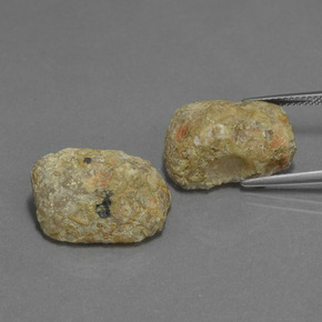 19,68 ct natürliche mehrfarbiger Achatgeode-Edelsteine, Fantasieschliff, Lichtundurchlässig