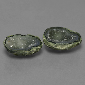  ct natürliche Mehrfarbig Achat-Geode-Edelsteine, Ausgefallene Form, Lichtundurchlässig