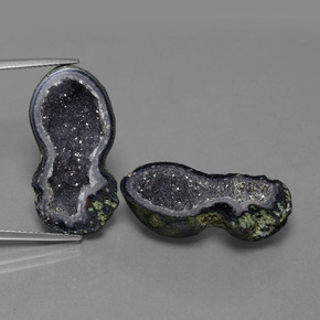 23.62 ct natürliche Mehrfarbig Achat-Geode-Edelsteine, Ausgefallene Form, Lichtundurchlässig