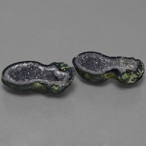 23.62 ct natürliche Mehrfarbig Achat-Geode-Edelsteine, Ausgefallene Form, Lichtundurchlässig