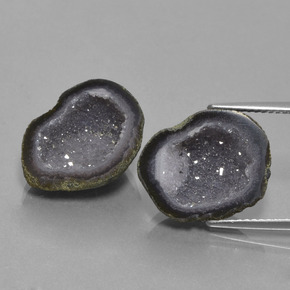  ct natürliche Mehrfarbig Achat-Geode-Edelsteine, Ausgefallene Form, Lichtundurchlässig