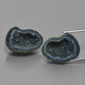  ct natürliche Mehrfarbig Achat-Geode-Edelsteine, Ausgefallene Form, Lichtundurchlässig