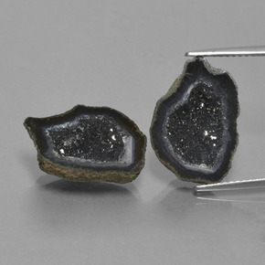  ct natürliche mehrfarbiger Achatgeode-Edelsteine, Fantasieschliff, Lichtundurchlässig