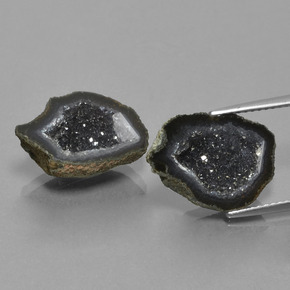  ct natürliche mehrfarbiger Achatgeode-Edelsteine, Fantasieschliff, Lichtundurchlässig