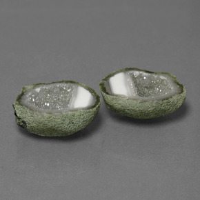 20.20 ct natürliche Mehrfarbig Achat-Geode-Edelsteine, Ausgefallene Form, Lichtundurchlässig