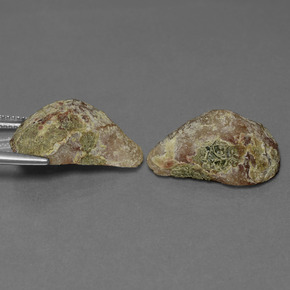 19,76 ct natürliche mehrfarbiger Achatgeode-Edelsteine, Fantasieschliff, Lichtundurchlässig