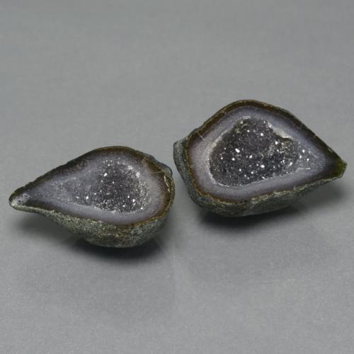 26,34 ct natürliche mehrfarbiger Achatgeode-Edelsteine, Fantasieschliff, Lichtundurchlässig