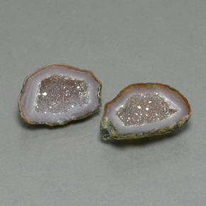 14.44 ct natürliche Mehrfarbig Achat-Geode-Edelsteine, Ausgefallene Form, Lichtundurchlässig
