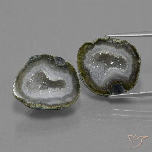 21.43ctw Natürlicher Mehrfarbig Achat-Geode, Fantasie, Lichtundurchlässig