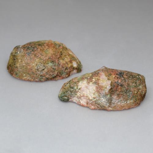 17,53 ct natürliche mehrfarbiger Achatgeode-Edelsteine, Fantasieschliff, Lichtundurchlässig