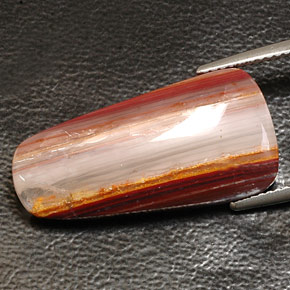 11,21 ctw natürlicher mehrfarbiger Achat, Transparent, Transparent / Lichtdurchlässig