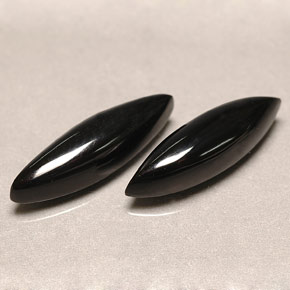  ct natürliche schwarzer Achat-Edelsteine, Marquise, Lichtundurchlässig