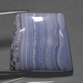 45,76 ctw natürlicher blauer Achat, Transparent, Transparent / Lichtdurchlässig