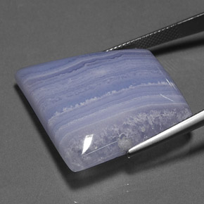 45,76 ctw natürlicher blauer Achat, Transparent, Transparent / Lichtdurchlässig