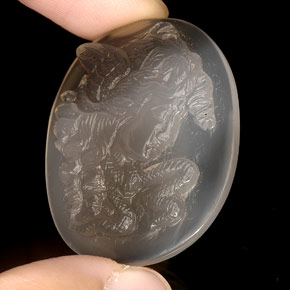34,11 ctw natürlicher zweifarbiger Achat, Transparent, Transparent / Lichtdurchlässig