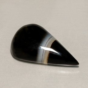 9,17 ctw natürlicher Mehrfarbig Achat, Birnenform, Lichtundurchlässig