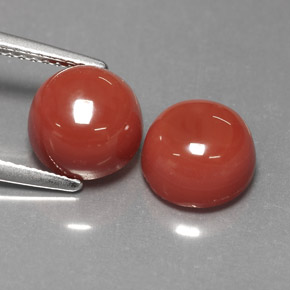  ct natürliche orangefarbener Achat-Edelsteine, Rundschliff, Lichtundurchlässig