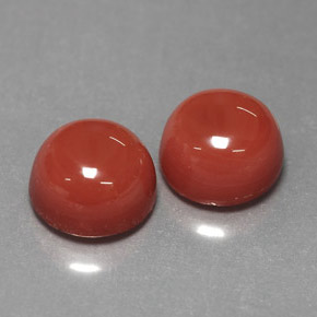  ct natürliche orangefarbener Achat-Edelsteine, Rundschliff, Lichtundurchlässig