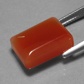 9,17 ctw natürlicher Orange Achat, Transparent, Transparent / Lichtdurchlässig