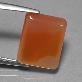 9,32 ctw natürlicher orangefarbener Achat, Transparent, Transparent / Lichtdurchlässig
