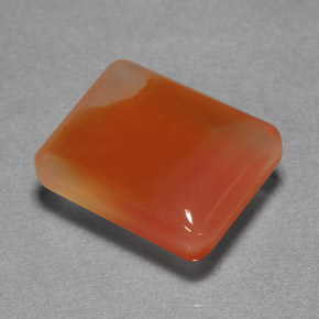 9,32 ctw natürlicher orangefarbener Achat, Transparent, Transparent / Lichtdurchlässig