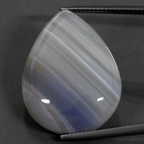 27,72 ctw natürlicher mehrfarbiger Achat, Transparent, Transparent / Lichtdurchlässig