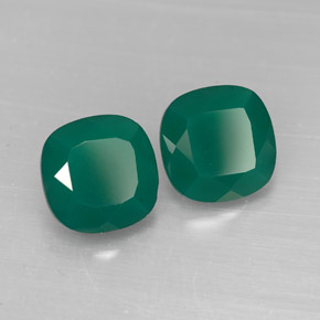  ct natürliche grüner Achat-Edelsteine, Transparent, Transparent / Lichtdurchlässig