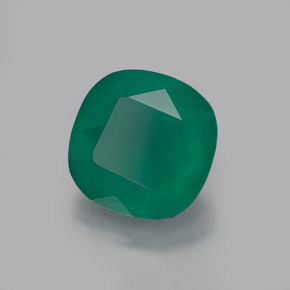 1,28 ctw natürlicher grüner Achat, Transparent, Transparent / Lichtdurchlässig