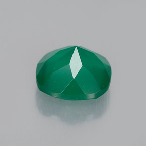 1,28 ctw natürlicher grüner Achat, Transparent, Transparent / Lichtdurchlässig