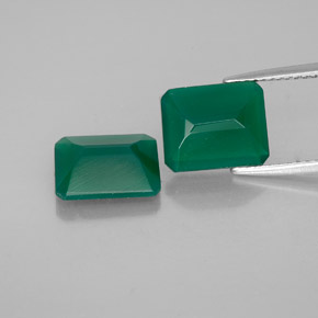  ct natürliche Grün Achat-Edelsteine, Transparent, Transparent / Lichtdurchlässig