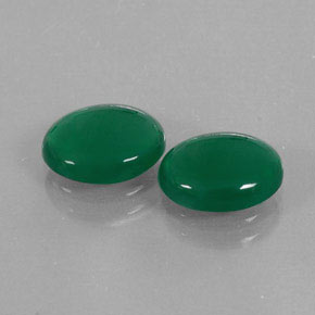  ct natürliche grüner Achat-Edelsteine, Oval Schliff, Lichtdurchlässig