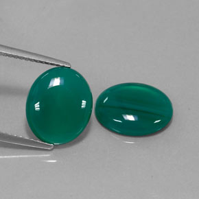  ct natürliche grüner Achat-Edelsteine, Transparent, Transparent / Lichtdurchlässig