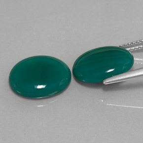  ct natürliche grüner Achat-Edelsteine, Transparent, Transparent / Lichtdurchlässig