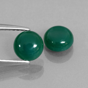  ct natürliche grüner Achat-Edelsteine, Transparent, Transparent / Lichtdurchlässig