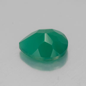 2,38 ctw natürlicher grüner Achat, Transparent, Transparent / Lichtdurchlässig