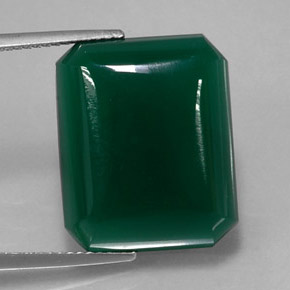 16,16 ctw natürlicher grüner Achat, Transparent, Transparent / Lichtdurchlässig