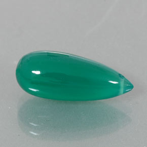 6,24 ctw natürlicher grüner Achat, Transparent, Transparent / Lichtdurchlässig