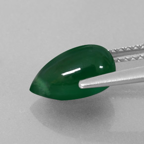 9,17 ctw natürlicher Grün Achat, Transparent, Transparent / Lichtdurchlässig