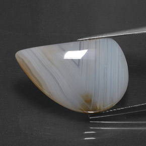 18,98 ctw natürlicher mehrfarbiger Achat, Transparent, Transparent / Lichtdurchlässig