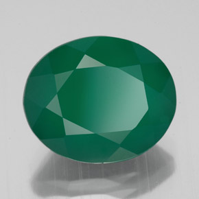 4,42 ctw natürlicher grüner Achat, Transparent, Transparent / Lichtdurchlässig