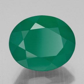 4,52 ctw natürlicher grüner Achat, Transparent, Transparent / Lichtdurchlässig
