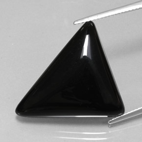 16,78 ctw natürlicher schwarzer Achat, Trillion, Lichtundurchlässig