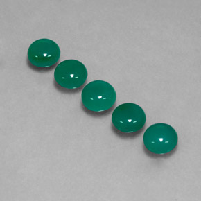  ct natürliche Grün Achat-Edelsteine, Transparent, Transparent / Lichtdurchlässig