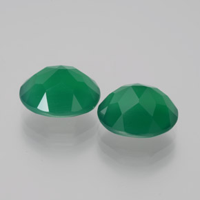  ct natürliche grüner Achat-Edelsteine, Oval Schliff, Transparent