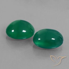 14.02 ct natürliche gelblich-grün Achat-Edelsteine, Oval, Lichtdurchlässig